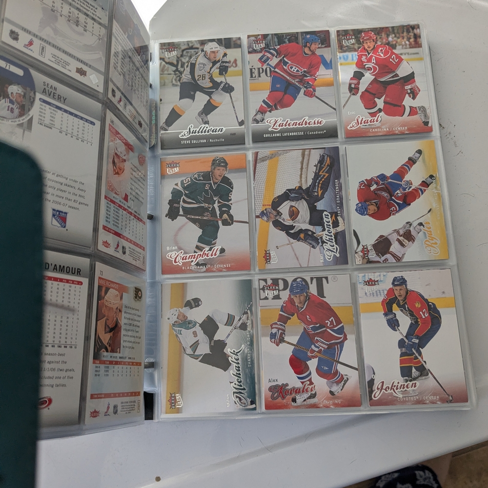 Sports Trading Card Album with Assorted Cards